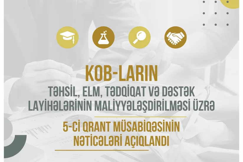 KOB subyektləri üçün 5-ci qrant müsabiqəsinin nəticələri açıqlanıb