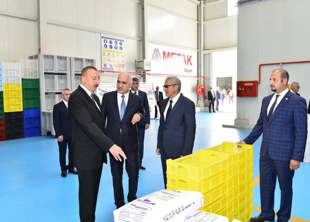 Prezident İlham Əliyev Balaxanı Sənaye Parkının açılışında iştirak edib