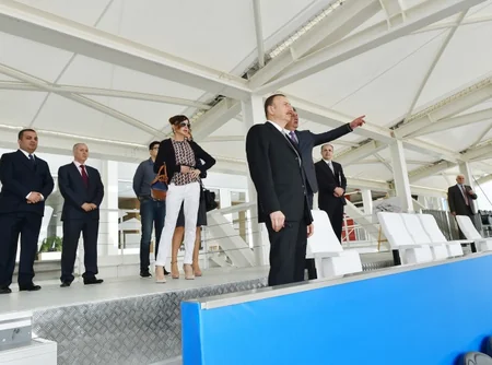 Prezident İlham Əliyev və xanımı Avropa Oyunları Parkının açılışında iştirak ediblər