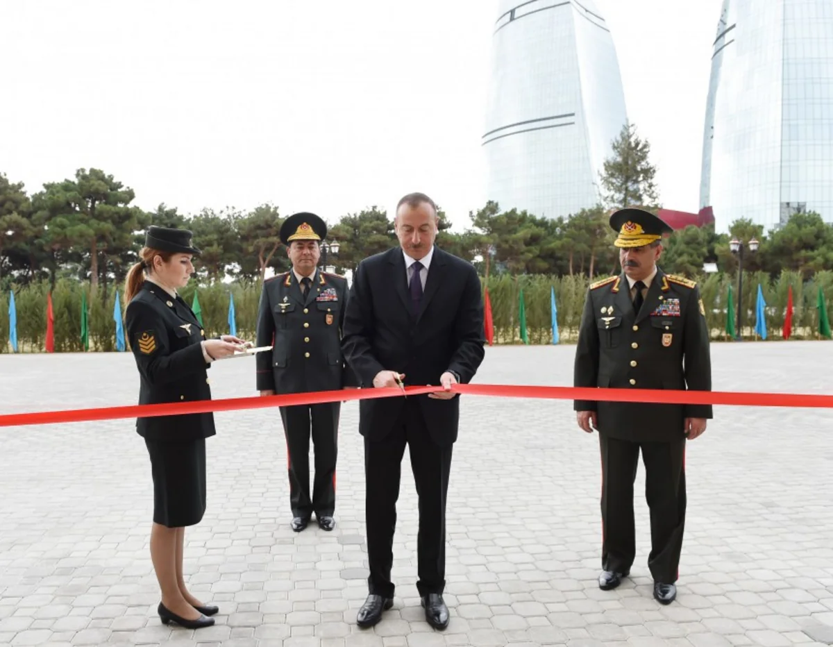 President Ilham Aliyev attended the opening of a new administrative building of General Staff of Armed Forces