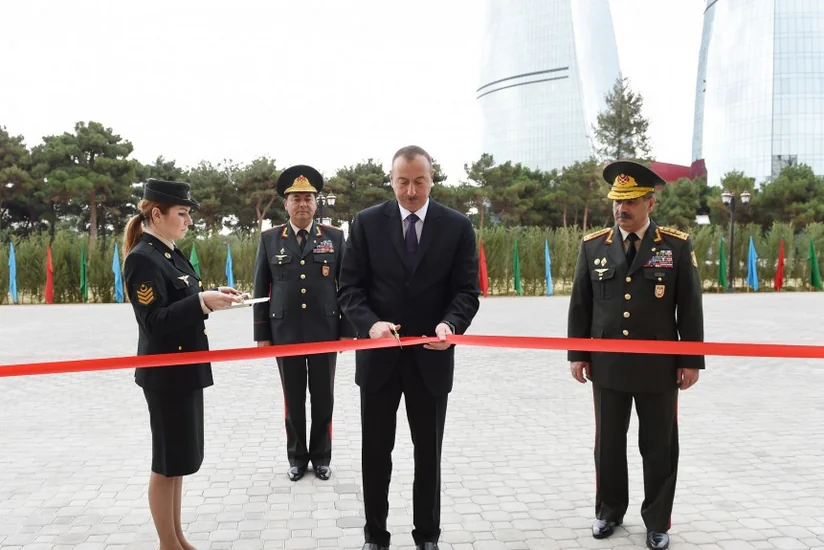 President Ilham Aliyev attended the opening of a new administrative building of General Staff of Armed Forces