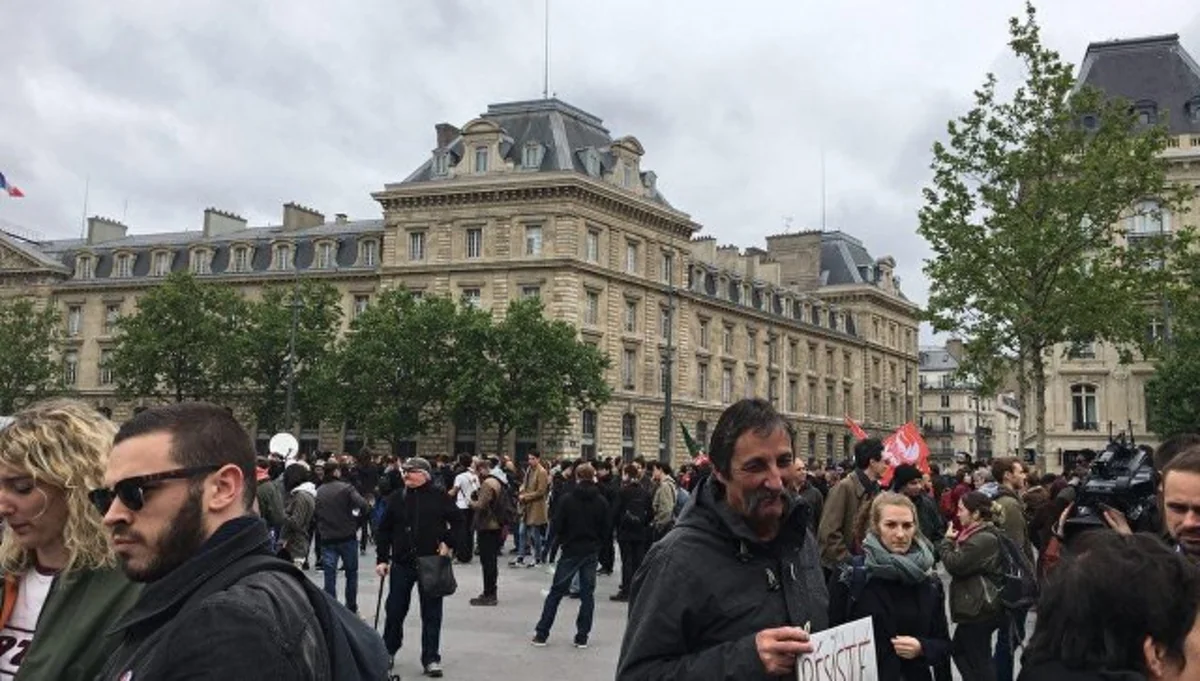 В Париже завершилась акция протеста