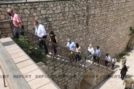 Foreign diplomats visit Juma Mosque in Aghdam