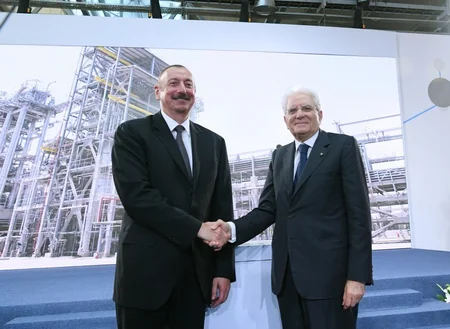 Azerbaijani and Italian presidents attend polypropylene plant built within 'SOCAR Polymer' project