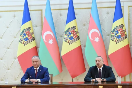 Presidents of Azerbaijan and Moldova made press statements