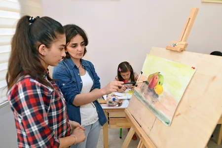 Regional İnkişaf İctimai Birliyi uşaqlar və gənclər üçün təsviri sənət sahəsində təlimlər təşkil edib