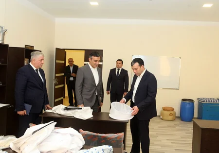 Sosial müdafiə naziri Gəncədə yaradılan Regional Peşə Tədrisi Mərkəzində olub