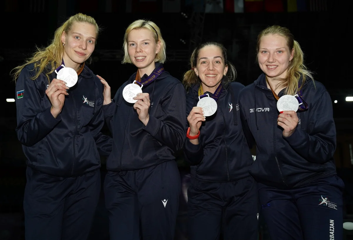 Qılıncoynatma üzrə Azərbaycan millisi Dünya Kubokunda gümüş medal qazanıb