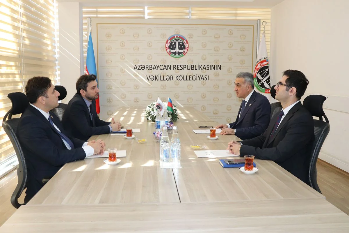 Vəkillər Kollegiyasının sədri dördüncü “Yüksəliş” müsabiqəsinin qalibi ilə görüşüb