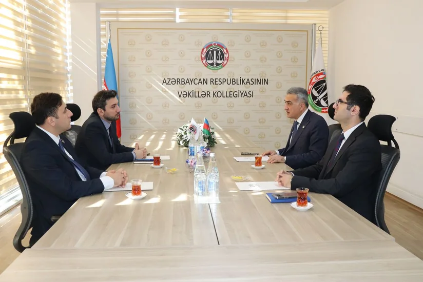 Vəkillər Kollegiyasının sədri dördüncü “Yüksəliş” müsabiqəsinin qalibi ilə görüşüb