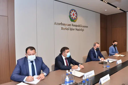 Azerbaijani FM meets Kyrgyz Security Council deputy chief