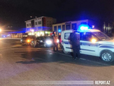 Babək prospektində iki avtomobil toqquşdu - FOTO