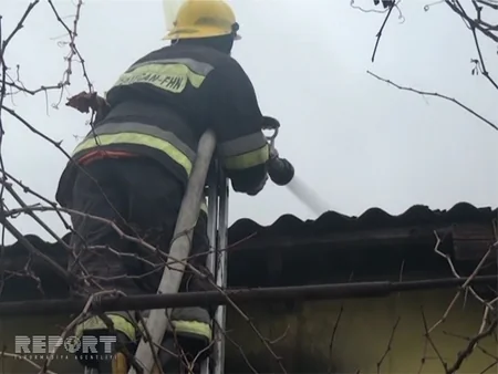 Salyanda fərdi yaşayış evində yanğın baş verib, bir nəfər ölüb - FOTO - VİDEO