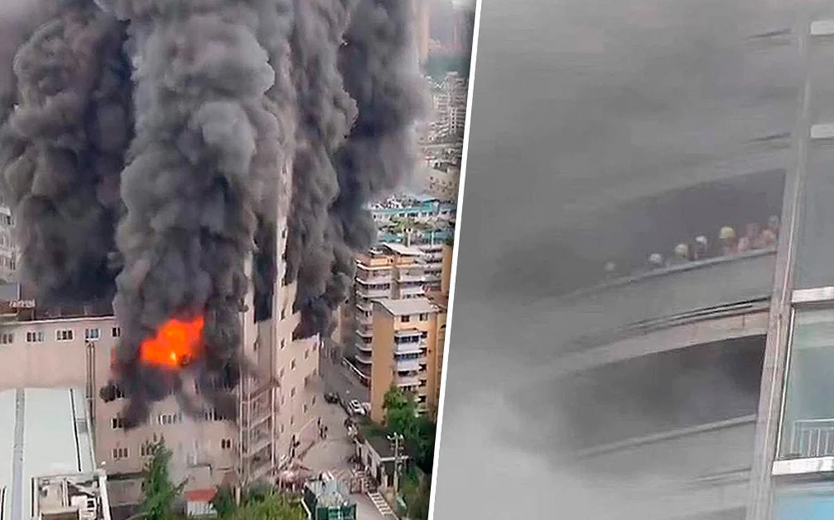 Çində ticarət mərkəzində baş verən yanğında ölənlərin sayı artıb - YENİLƏNİB