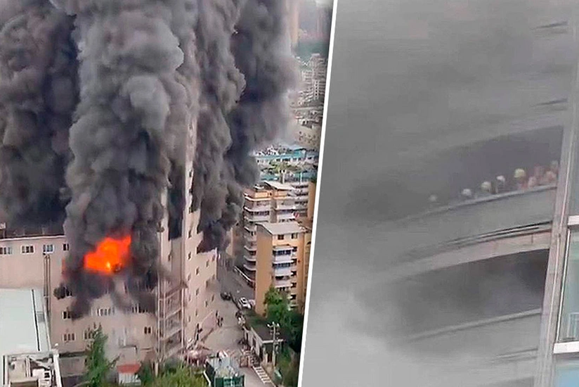 Çində ticarət mərkəzində baş verən yanğında ölənlərin sayı artıb - YENİLƏNİB