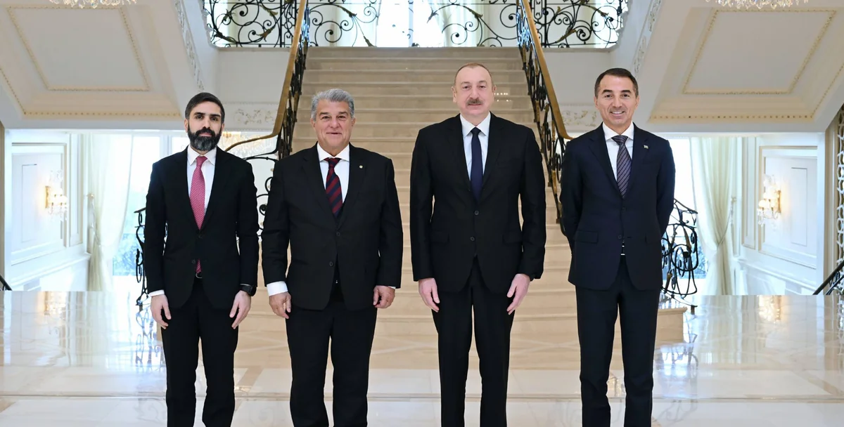 Ильхам Алиев принял президента Барселоны