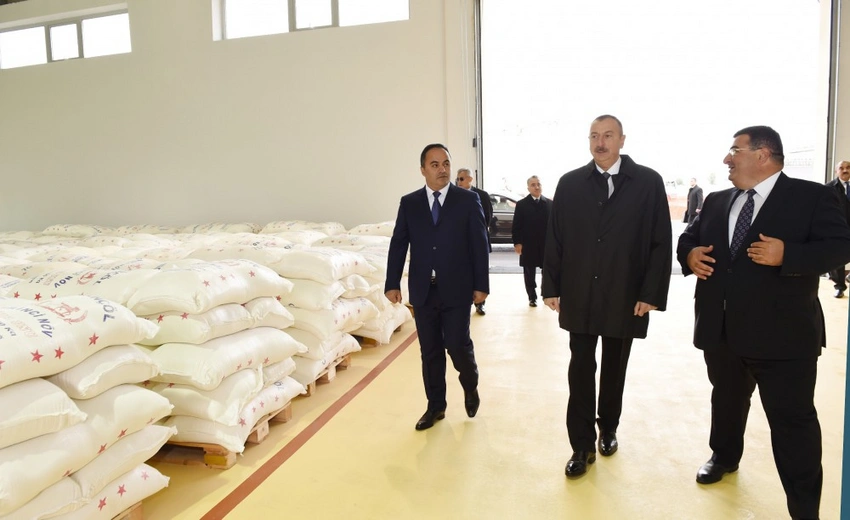 Ağstafa taxıl və un məmulatları istehsalı kombinatının taxıl anbarının təməlqoyma mərasimi olub