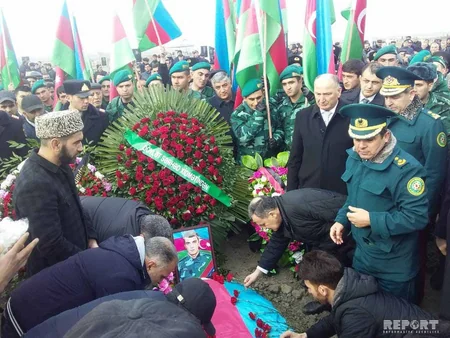 Azərbaycanın şəhid sərhədçisi dəfn edilib - FOTO - VİDEO - YENİLƏNİB