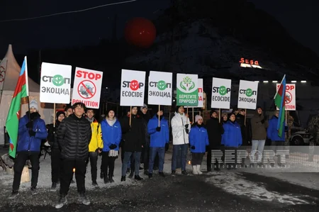 Xankəndi-Laçın yolu: Aksiyanın 35-ci günü 33 avtomobil maneəsiz hərəkət edib