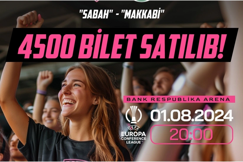 Sabah - Makkabi oyununa 4500 bilet satılıb