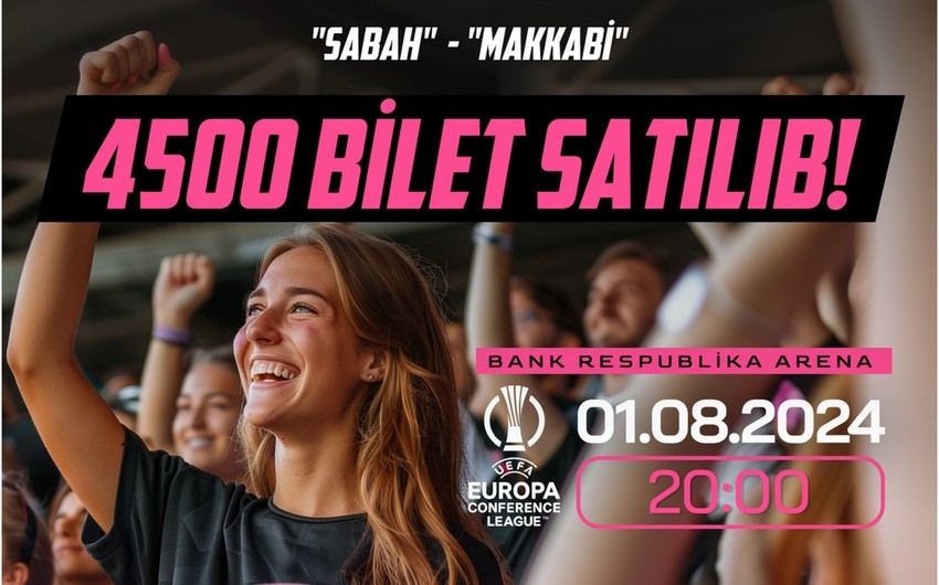 Sabah - Makkabi oyununa 4500 bilet satılıb