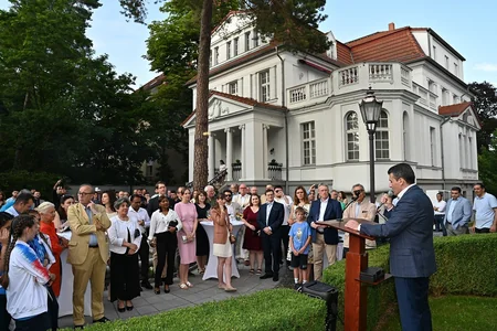 Berlində olimpiya oyunlarında iştirak edən Azərbaycan komandasının şərəfinə ziyafət verilib
