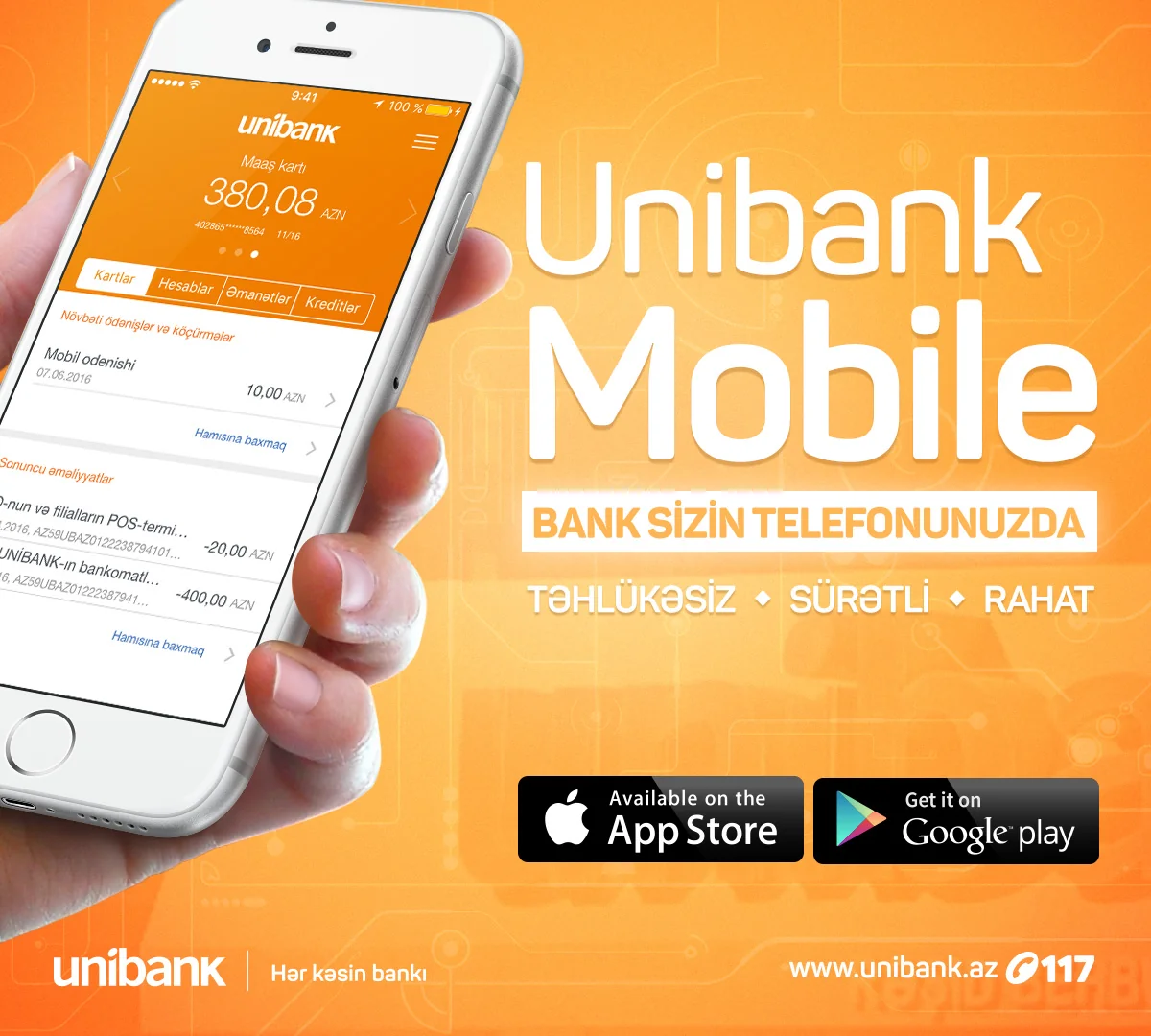 Unibank Mobile является одним из самых передовых мобильных приложений в СНГ