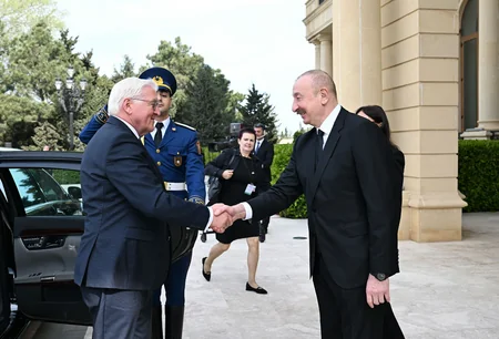 Official welcome ceremony held for President of Germany in Baku