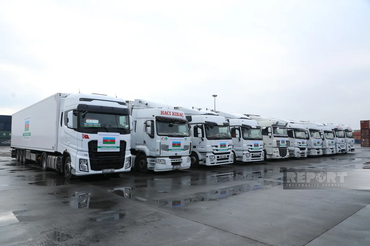 Azerbaijan dispatches humanitarian aid to Syria