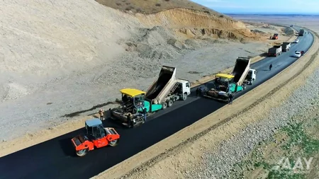 Talış-Tapqaraqoyunlu-Qaşaltı yeni avtomobil yolunun tikintisi sürətlə davam etdirilir