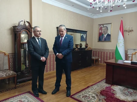 Tajikistan FM visits Embassy of Azerbaijan in Dushanbe