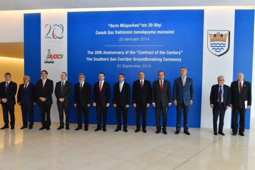 В Баку состоялась торжественная церемония в честь закладки фундамента Южного газового коридора