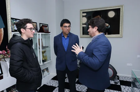 Memorial iştirakçıları Vüqar Həşimov Şahmat Akademiyasını ziyarət ediblər