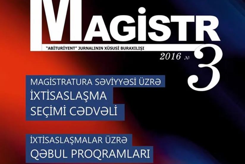 TQDK magistraturaların bütün ixtisaslaşmalarına qəbul proqramlarını açıqlayıb