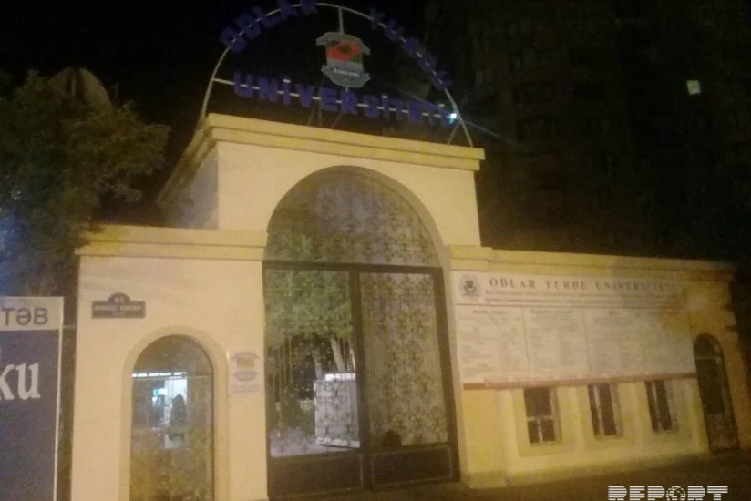 Odlar Yurdu Universitetində tikinti işləri zamanı fəhlə ölüb - FOTO