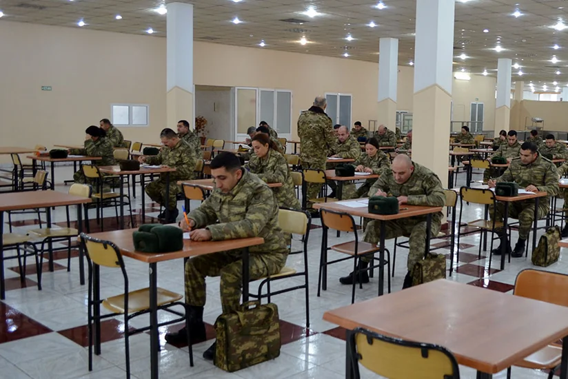 Azərbaycan Ordusunda məharət dərəcələrinin verilməsi üzrə sınaq imtahanları keçirilir