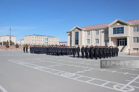 Naxçıvan DİN-in Orta İxtisas Polis Məktəbində andiçmə mərasimi keçirilib