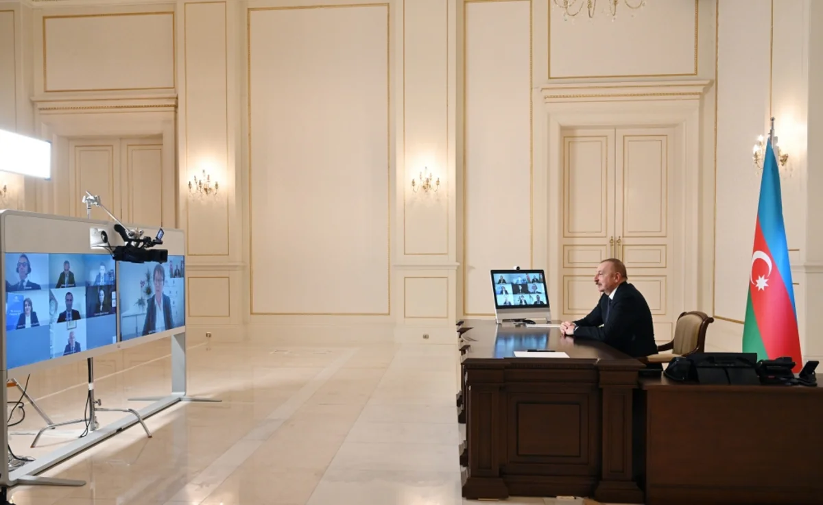 Ilham Aliyev receives new president of EBRD in video format