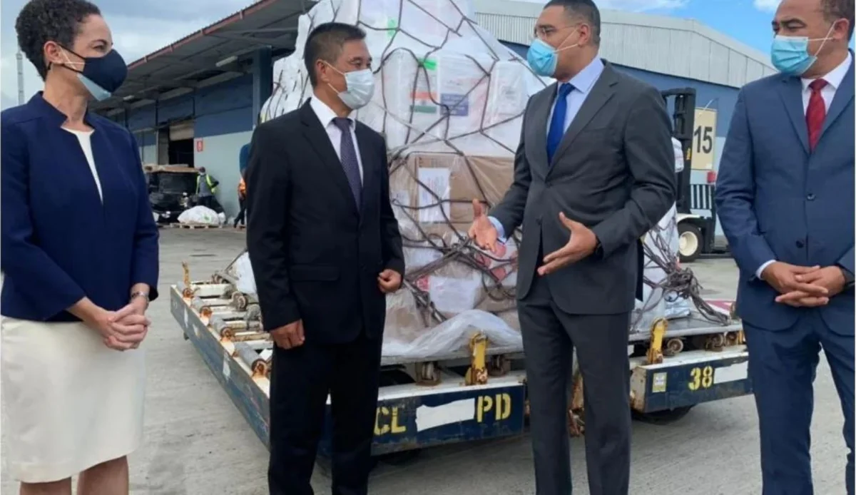 Jamaica receives first doses of COVID vaccines