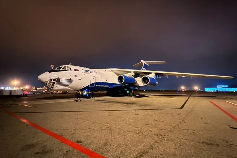 Второй полевой госпиталь МЧС Азербайджана доставлен из Турции в Баку