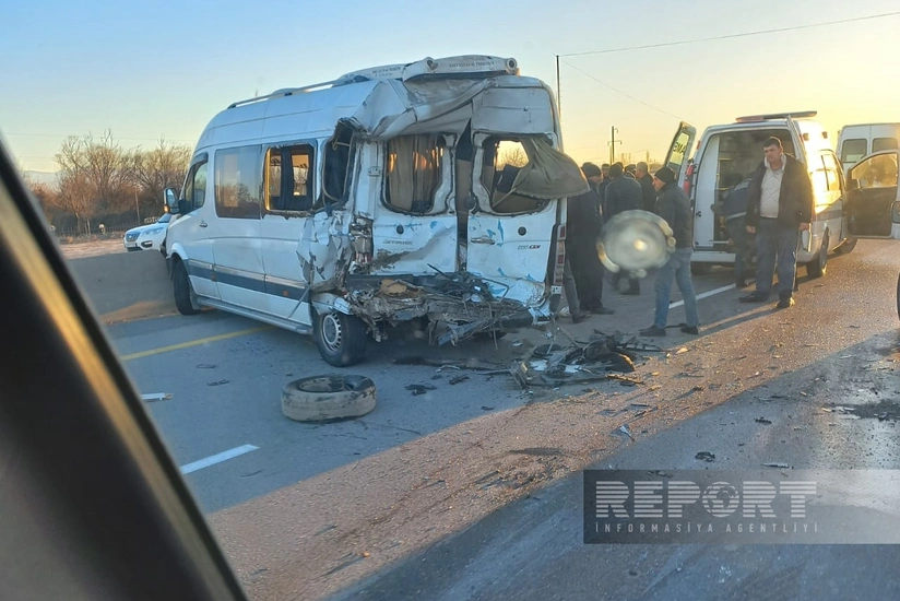 Ucarda mikroavtobus TIR-la toqquşub, ölən və yaralananlar var - YENİLƏNİB