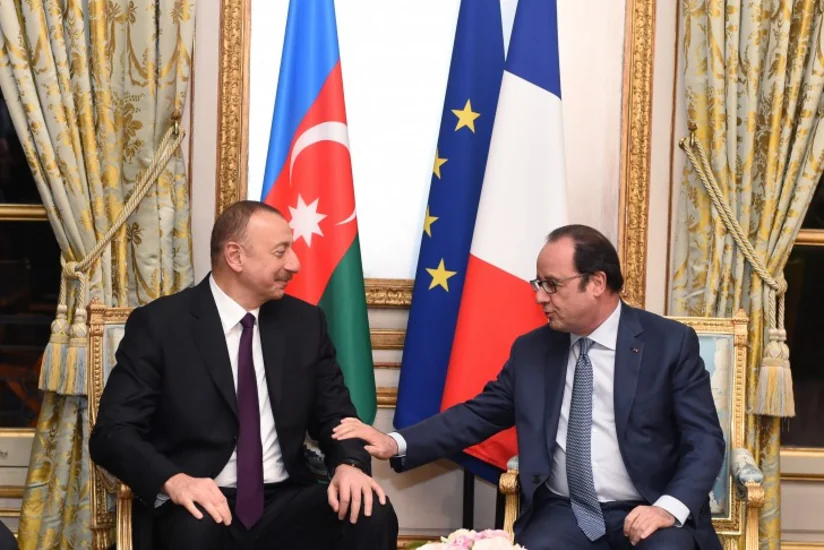 Azərbaycan və Fransa prezidentlərinin görüşü olub