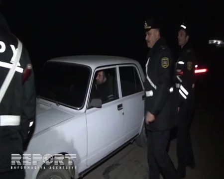 Astarada yol polisinin keçirdiyi reyd zamanı 50-ə qədər avtomobil saxlanılıb - FOTO
