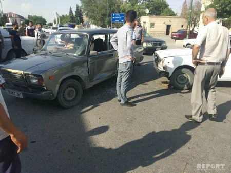 Kürdəmirdə yol qəzası baş verib - FOTO