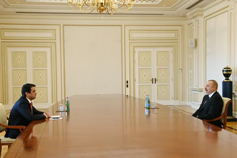 Президент Ильхам Алиев принял председателя Верховного Меджлиса парламента Таджикистана