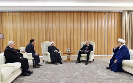 President Ilham Aliyev receives Egypt's grand mufti