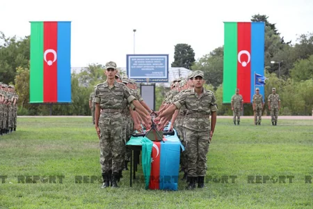 Heydər Əliyev adına Hərbi İnstitutda növbəti andiçmə mərasimi keçirilib