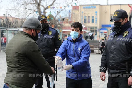DİN könüllülərlə birgə Bakıda maarifləndirici tədbirlər keçirib
