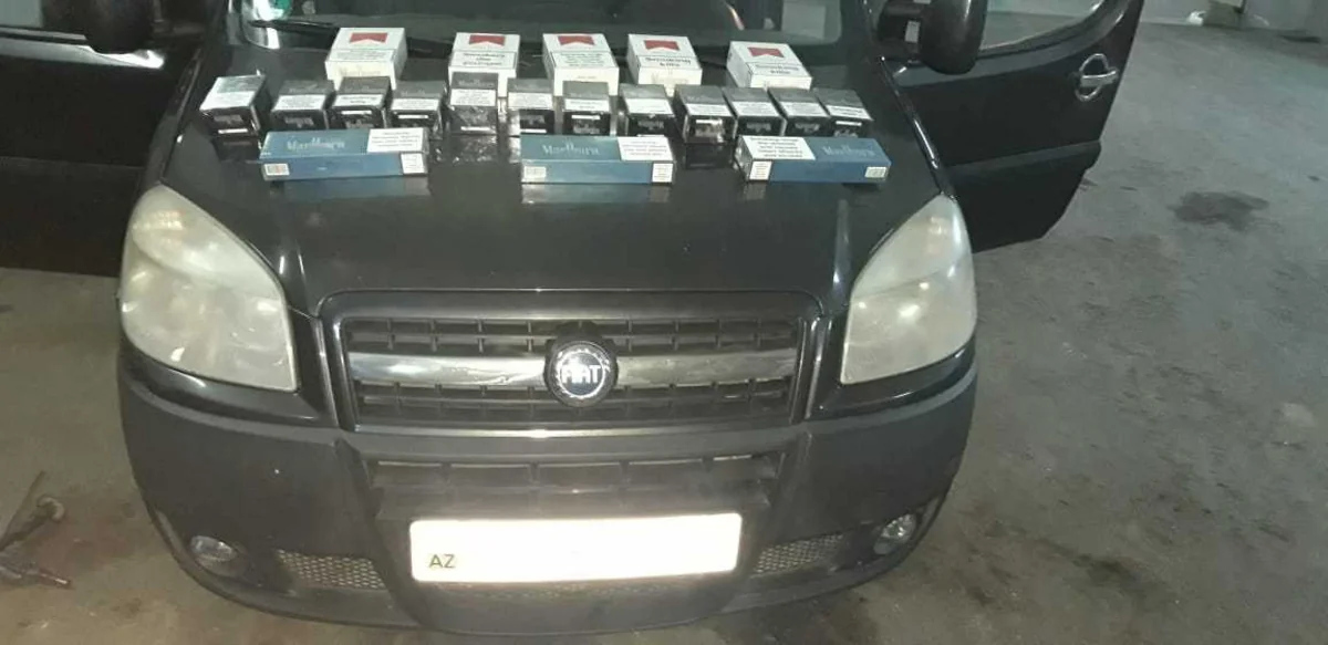 Gürcüstandan gələn Azərbaycan vətəndaşında aksiz markasız siqaretlər aşkarlanıb