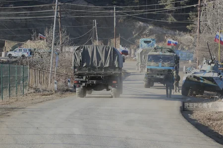 Conditions created on Khankandi-Lachin road for unhindered passage of Russian peacekeepers' vehicle